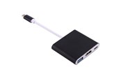 Displaykabel - SiGN Adapter USB-C to HDMI - USB-A - USB-C - Black - PC0849B