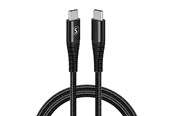 USB-kabel - SiGN USB-C to USB-C Cable 5A - 100W - 1m - Black - SN-100WB
