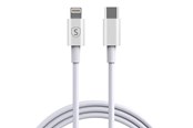 USB-kabel - SiGN USB-C to Lightning Cable 20W - 0.25m - White - SN-25W