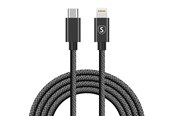 USB-kabel - SiGN USB-C to Lightning Cable 2.1A - 2m - Black - SN-2B