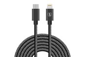 USB-kabel - SiGN USB-C to Lightning Cable 2.1A - 3m - Black - SN-3B