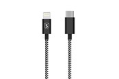 USB-kabel - SiGN Skin USB-C to Lightning Cable 2.1A - 2m - Black/White - SNCAB-UL2M