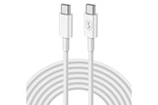 USB-kabel - SiGN Fast Charging Cable USB-C to USB-C 60W - 3A - 2m USB-C PD - White - SNCAB-USBCCW-1
