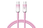 USB-kabel - SiGN Dynamic Series USB-C to USB-C Cable 60W - 1m - Pink - SN-D-PINKCC1M