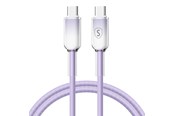 USB-kabel - SiGN Dynamic Series USB-C to USB-C Cable 60W - 1m - Purple - SN-D-PURPLECC1M
