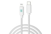 USB-kabel - SiGN USB-C to Lightning cable 2m - MFi - 27W - White - SN-MFI27W-2M