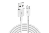 USB-kabel - SiGN USB-C Cable for Fast Charging 2.4A - 2m - White - SN-USBC2MWHITE