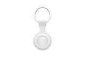 Andra mobiltillbehör - SiGN Apple Airtag Key Ring with Silicone Case - White - 680300074C