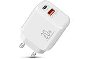 Mobile - Adapters & Chargers - SiGN GaN Quick Charger USB & USB-C - PD & Q.C3.0 - 3A - 20W - White - SN-20PD-WH