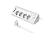 Mobile - Adapters & Chargers - SiGN fast charging desktop power strip 4-way/2x USB-A/2x USB-C 1.8m - white - SN-OP3436-H