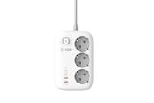 Mobile - Adapters & Chargers - SiGN 65W GaN fast charging power strip 3-way/2x USB-A/2x USB-C - 2m - White - SN-SE3436