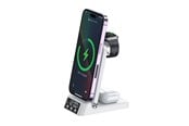 Mobile - Adapters & Chargers - SiGN 3-in-1 Wireless Charging Stand with Alarm Clock - 15W - White - GBT-WD28
