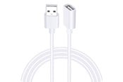 USB-kabel - SiGN USB-A extension cable 1m - white - SN-EXA-1M