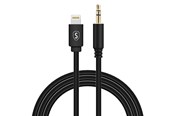 Ljudkabel - SiGN Lightning to Aux 3.5mm Audio Cable - 1m - Black - IP7G2500LAGR