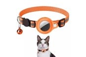 Andra mobiltillbehör - SiGN AirTag collar for dog & cat - Orange - SN-AIRHALSORG
