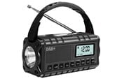 DAB, Nätverk & Klockradio - SiGN Emergency Radio DAB+/FM with Hand Crank/Battery/Solar Cells/USB Power - Black - SN-PBDYN-PLUS