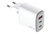 Mobile - Adapters & Chargers - CELLY [UPTC COLLECTION] power adapter - GaN - 2 x USB-C USB - 65 watt - UPTC1USB2USBC65