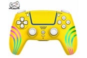 Spel Tillbehör - Deep Explorer RGB Wireless - Wave Yellow Edition - Wireless Controller - Sony PlayStation 5 - 3760430320549