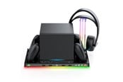 Spel Tillbehör - iMP TECH DLX+LED Multi-function Charge Cool and Store Stand for Steam Machine - Black and Grey - STMDLXLED