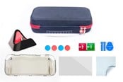 Spel Tillbehör - iMP TECH Protect and Charge Pack - Black and Red - Bag - Nintendo Switch 2 - NSW2PROTCHG01