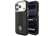 Mobile - Covers & Cases - GUESS 4G with Stripe Round and Classic Logos MagSafe Case for iPhone 17 Pro Max / 18 Pro Max - Black - 3666339652517