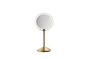 Sminkspeglar - Simplehuman Sensor Mirror Fold hopfällbar sminkspegel – 5x – mässingsfinish - ST3082