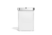 Avfallssortering - Simplehuman sensorstyrd avfallshink – 58 L – vit - ST2049