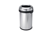 Avfallssortering - Simplehuman öppen avfallshink – Bullet – 80 L – borstat rostfritt stål - CW1469