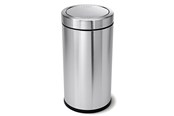 Avfallssortering - Simplehuman avfallshink med svänglock – 55 L – borstat rostfritt stål - CW1442