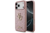 Mobile - Covers & Cases - GUESS Fixed Glitter Big 4G Case for iPhone 18 Pro Max / 17 Pro Max - Pink - 3666339673567