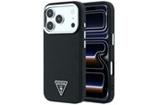 Mobile - Covers & Cases - GUESS Grained Triangle Logo MagSafe Case for iPhone 17 Pro / 18 Pro - Black - 3666339654740