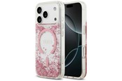 Mobile - Covers & Cases - GUESS Resin Bottom Glitter MagSafe Case for iPhone 18 Pro / 17 Pro - Pink - 3666339673598