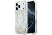 Mobile - Covers & Cases - GUESS Resin Bottom Glitter MagSafe Case for iPhone 18 Pro / 17 Pro - Gold - 3666339673574