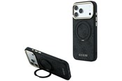 Mobile - Covers & Cases - GUESS Ring Stand 360 4G Classic Logo MagSafe Case for iPhone 17 Pro / 18 Pro - Black - 3666339654665