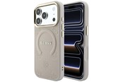 Mobile - Covers & Cases - GUESS Saffiano Peony & Ring MagSafe case for iPhone 17 Pro / 18 Pro - pink - 3666339654542