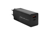 Mobile - Adapters & Chargers - Qoltec Power Pro GaN-laddare 52382 - 100W - USB-C och USB-A - Svart - 52382