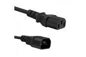 Strömkabel (extern) - Qoltec Strömkabel C13 till C14 - 250 V 10 A - 3 m - 53898