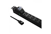 Strömkabel (extern) - Qoltec Överspänning 53999 Grenuttag - 8 x IEC C13 - 3500 W - 1U 19-inch - 53999