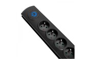 Strömkabel (extern) - Qoltec 50112 Överspänningsskydd - 6 uttag - 3680 W - 3 m - Svart - 50112