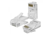 Nätverkskort (adaptrar osv.) - Qoltec RJ45-kontakt 54550 - Cat5e UTP Hane - Silver - 100-pack - 54550