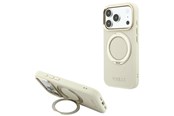 Mobile - Covers & Cases - GUESS Ring Stand 360 Grained Classic Logo MagSafe case for iPhone 18 Pro Max / 17 Pro Max - beige - 3666339654078
