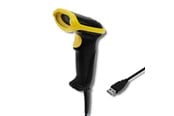 Systemtillbehör - Qoltec 50860 Handhållen 1D Laser streckkodsläsare - USB - 200 skanningar/sek - 50860
