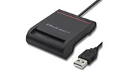 Systemtillbehör - Qoltec 50642 Smart Card Reader - USB 2.0 - Svart - 50642