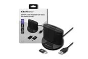 Systemtillbehör - Qoltec SCR-0632 Smart Card Reader - USB 2.0 - Svart - 50632