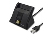 Systemtillbehör - Qoltec 50643 Smart Card Reader - USB 2.0 - Svart - 50643