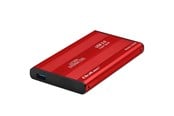 Systemtillbehör - Qoltec 51860 HDD/SSD-kabinett - 2.5" SATA III - USB 3.0 - Red - 51860
