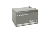 Battery - Qoltec 53049 - UPS-batteri - 12 V 12 Ah VRLA AGM - 53049