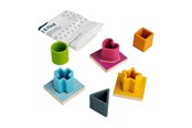 Babyleksaker - Bigjigs Wood and Silicone Shape Puzzle - 13 pcs. - 36006