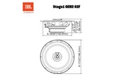 Bil - Ljud - JBL Stage1 Gen2 62F - 6.5-tums 2-vägs koaxiala bilhögtalare - 50W RMS - JBLSPKS162F