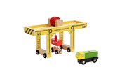 Träleksaker - Bigjigs Wooden Bridge Crane - 3-piece. - BJT605
